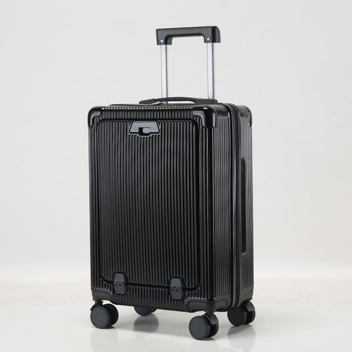 Unisex Premium Ribbed Compact Spinner Suitcase Kalsten