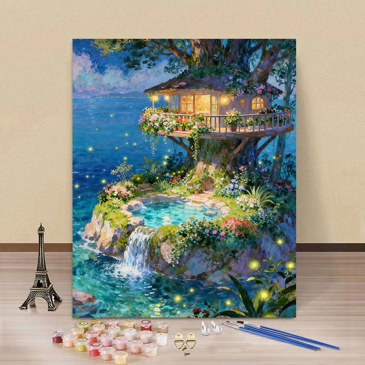 Dreamy Fantasy Landscape Paint by Numbers Kit Kalsten