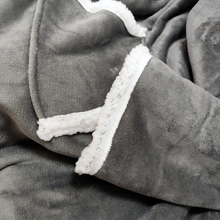 Women Cozy Oversized Poncho made of soft fleece Kalsten