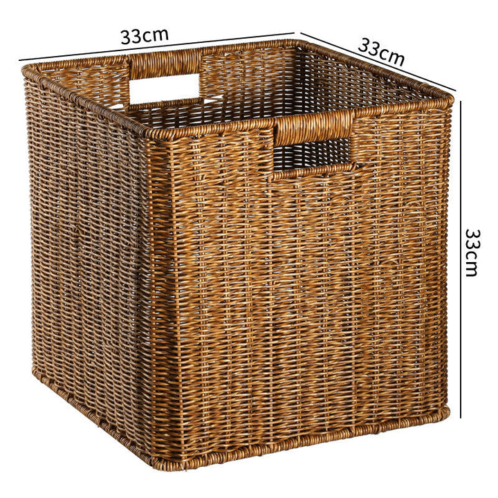 Handwoven Rustic Storage Cube Kalsten