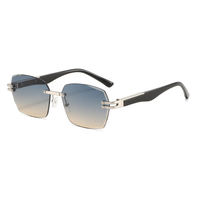 Men's Elegant Square Sunglasses with Wooden Temples Kalsten