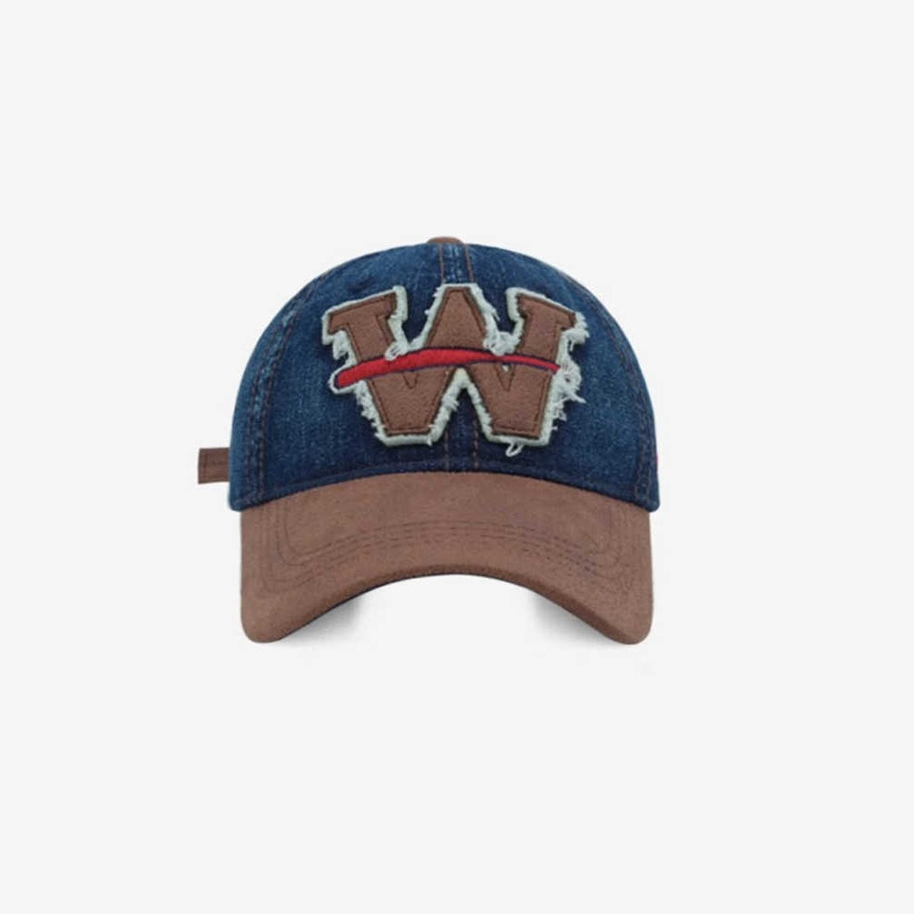Men's Distressed Denim Baseball Cap Kalsten