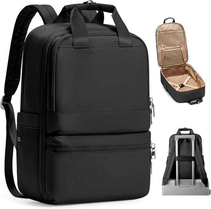Travel backpack with integrated laptop compartment and organizer Kalsten