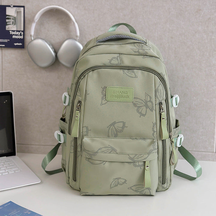 Elegant Floral Patterned School Backpack