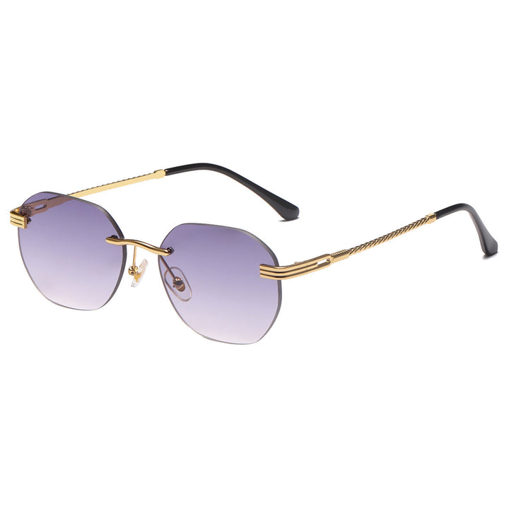 Women's stylish geometric sunglasses with decorative metal frame Kalsten