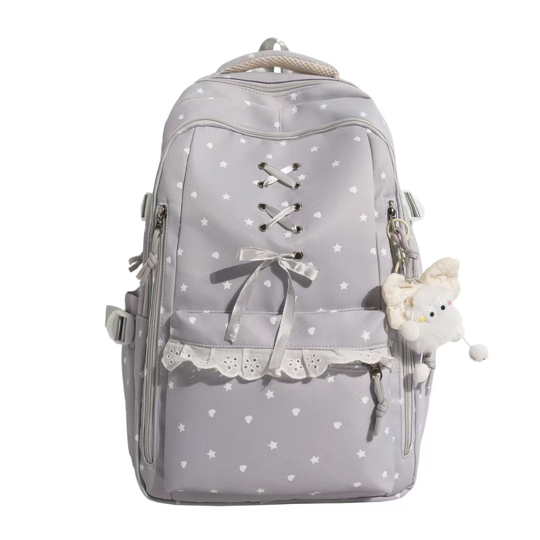 Lace-Up Detail School Backpack Kalsten