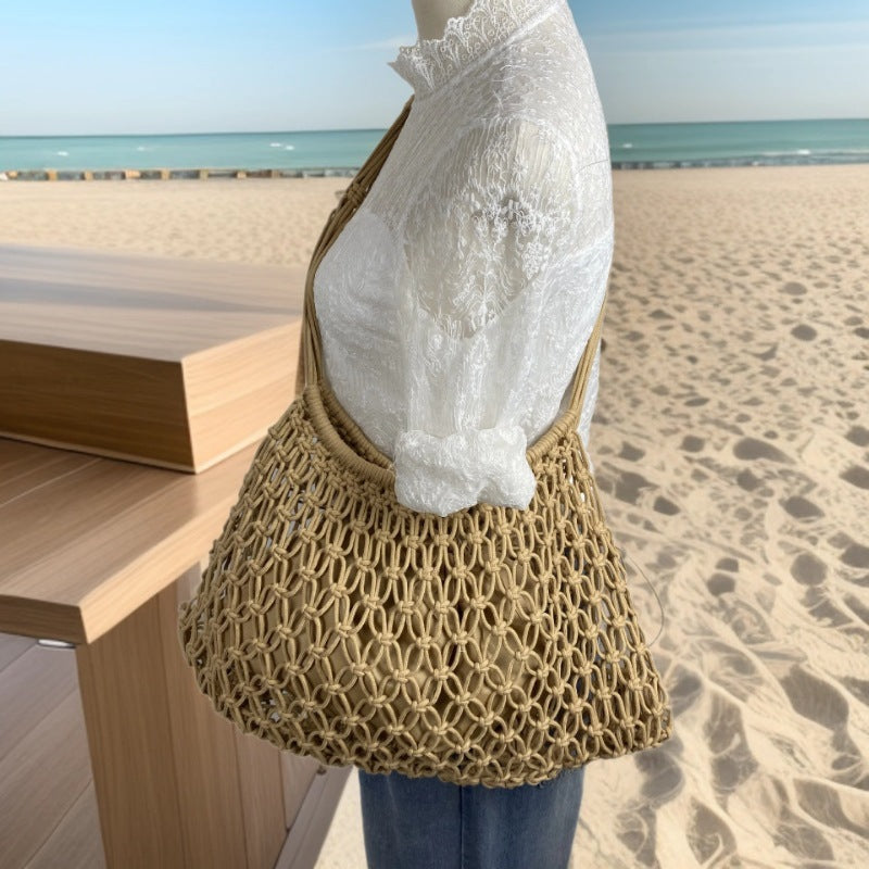 Hand-knotted shopping and leisure bag Kalsten