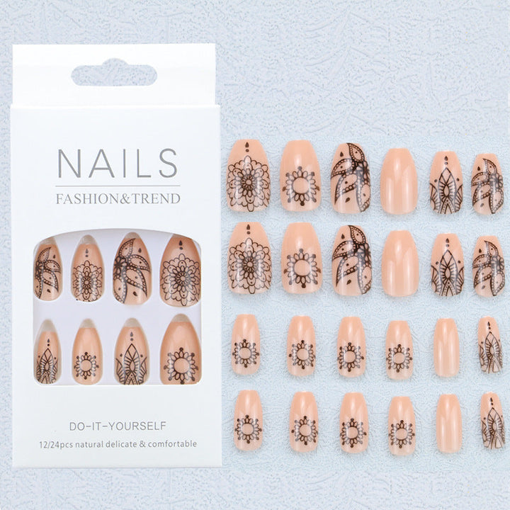 Artistic Graphic Press-On Nail Set Kalsten