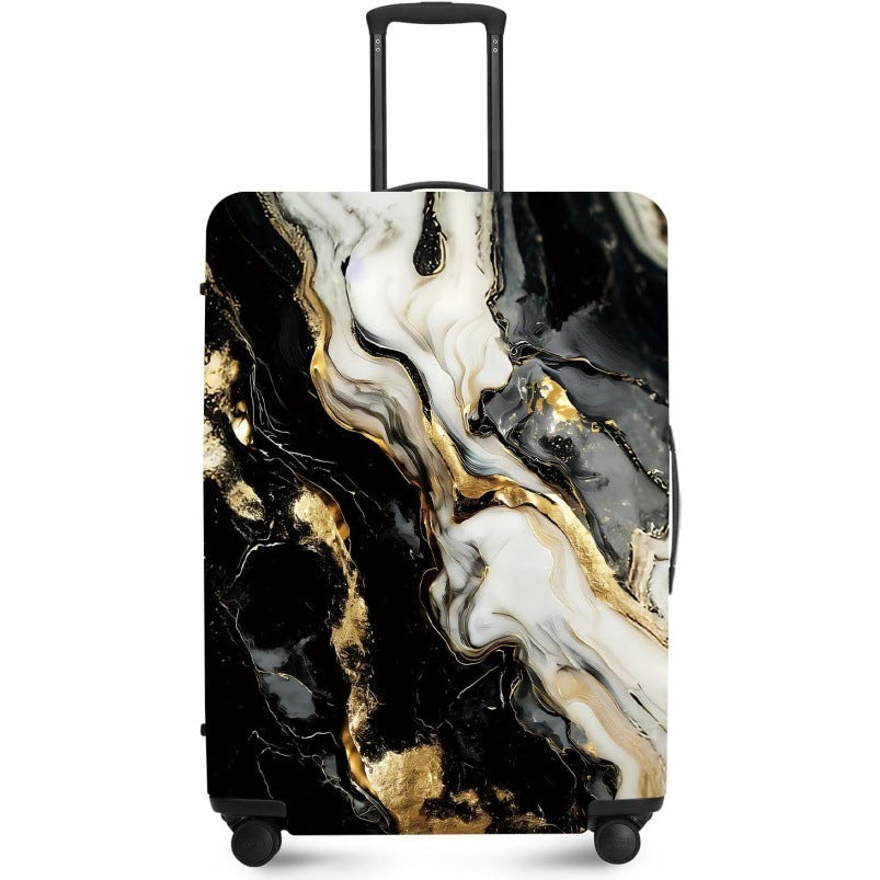 Unisex nan elastic suitcase cover with UV-resistant motif print and zip opening Kalsten