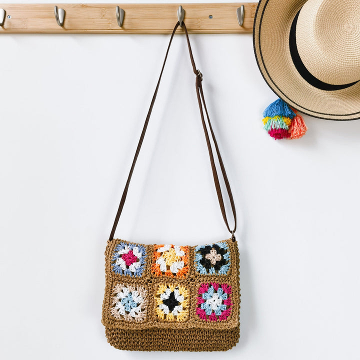 Comfortable shoulder bag with colorful hexagon pattern Kalsten