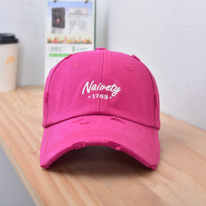 Men's Distressed Vintage Cotton Baseball Cap Kalsten
