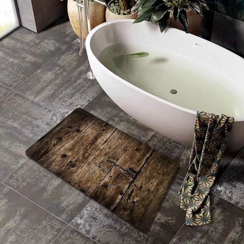 Natural Wood Grain Bath Mat Kalsten
