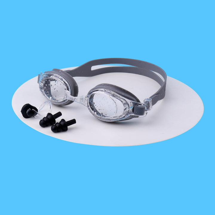 Swimming goggles with integrated ear protection and anti-fog Kalsten