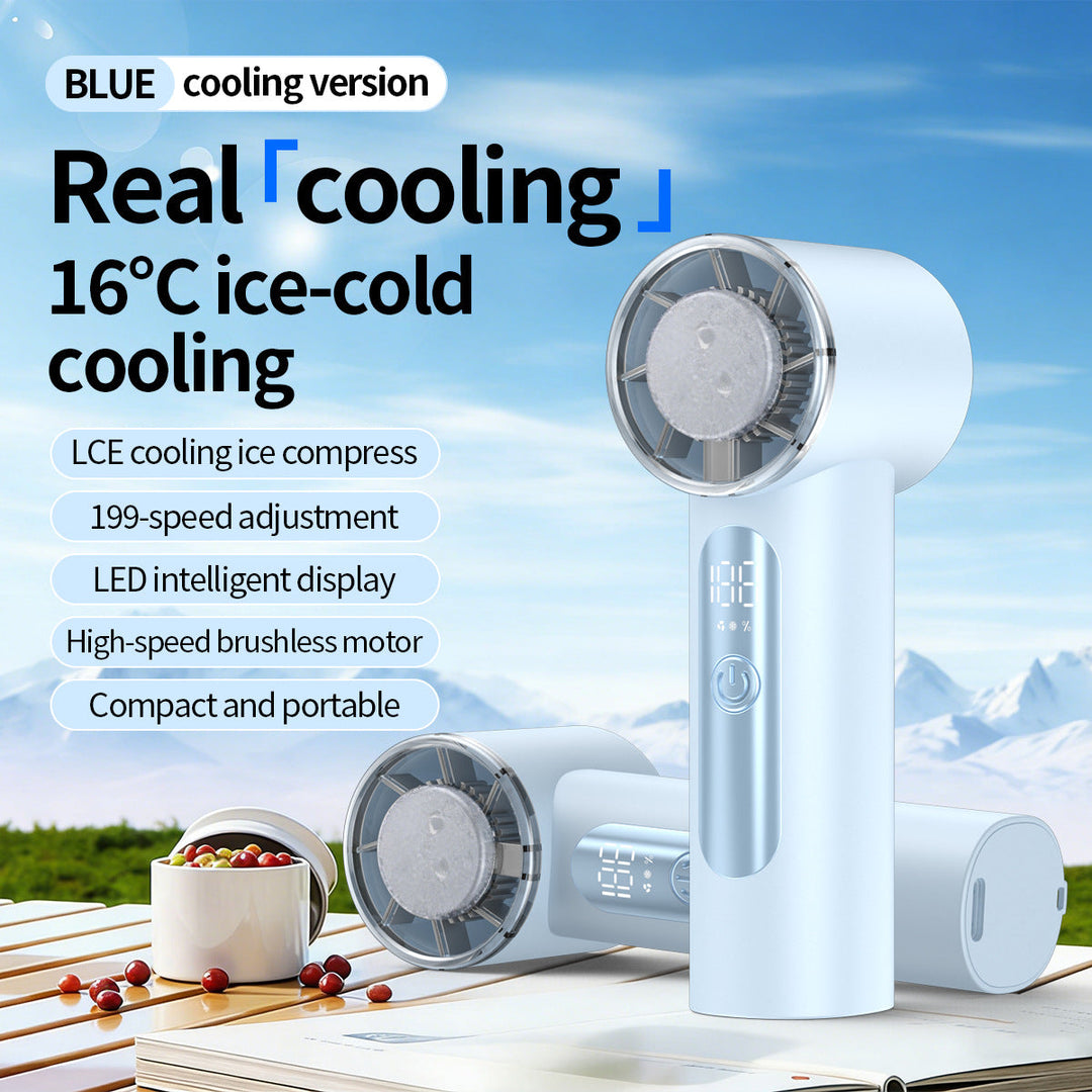 Unisex Portable Ice-Cooling Handheld Fan Kalsten