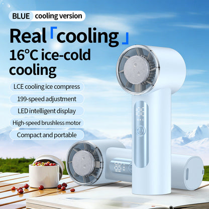 Unisex Portable Ice-Cooling Handheld Fan Kalsten