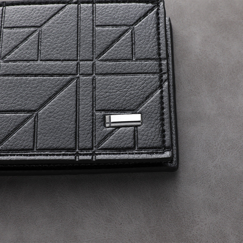 Textured Leather Passport Holder Kalsten