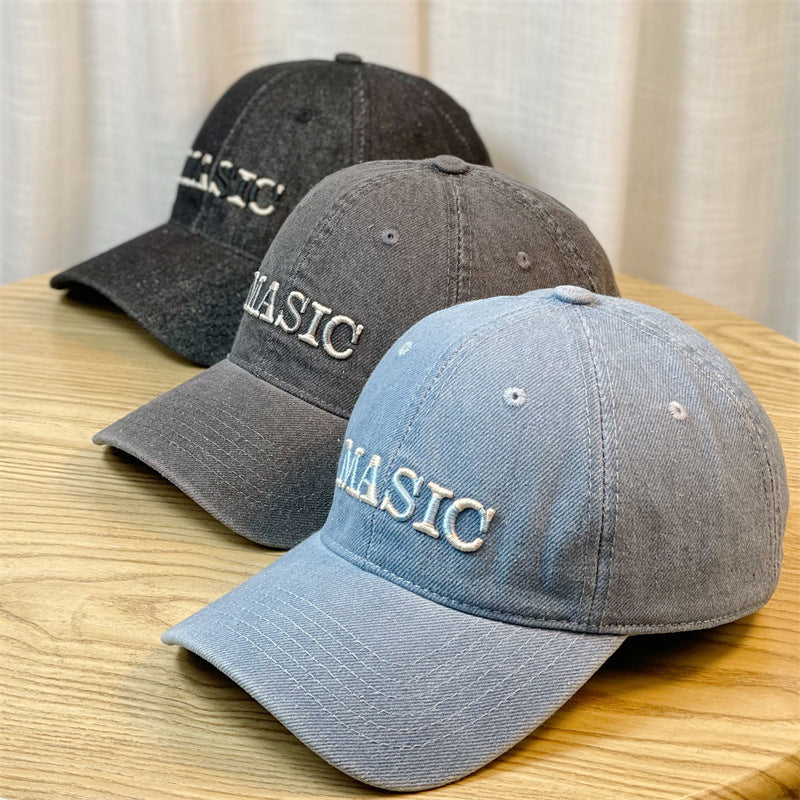 Women's Embroidered Denim Baseball Cap Kalsten