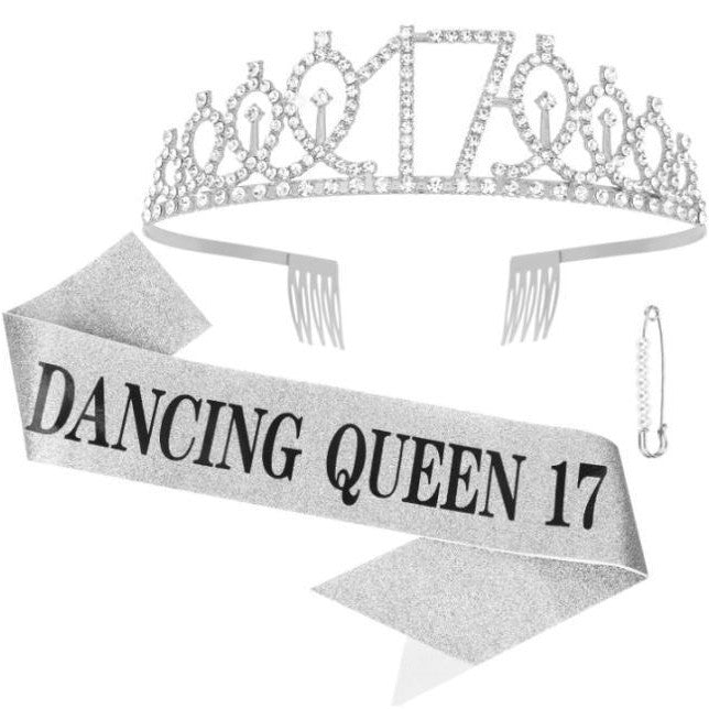 Ladies Glittering Crown with Swarovski Stones Kalsten