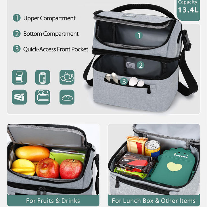 Ladies Insulated Picnic Bag with Multiple Compartments Kalsten