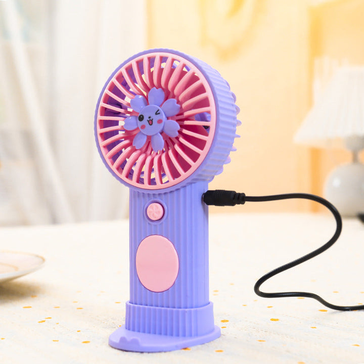Women's Portable Hand Fan with Floral Design Kalsten