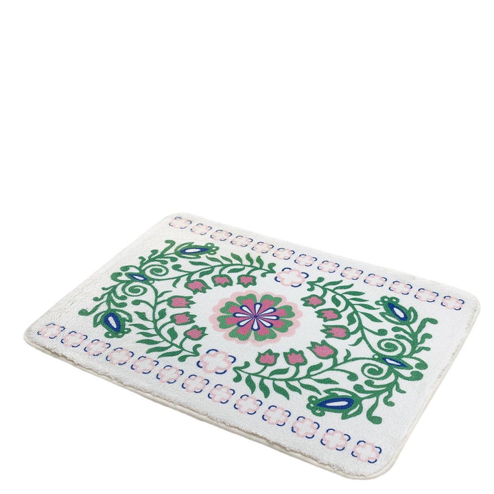 Luxurious Floral Design Bath Mat Kalsten