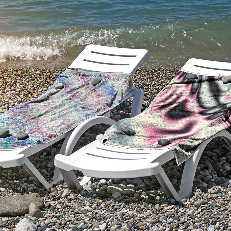 Beach towel made of skin-friendly microfiber with a creative pattern mix Kalsten