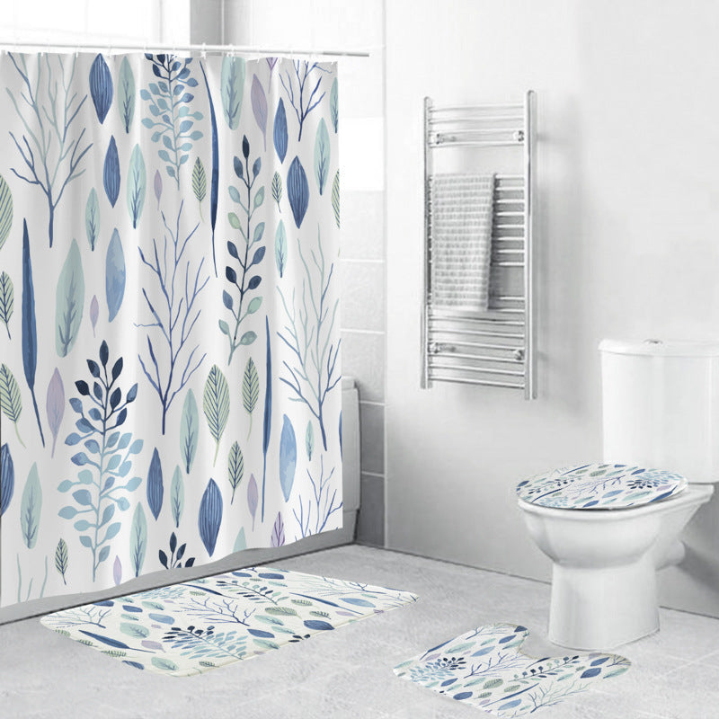 Leafy Botanical Themed Bathroom Ensemble Kalsten