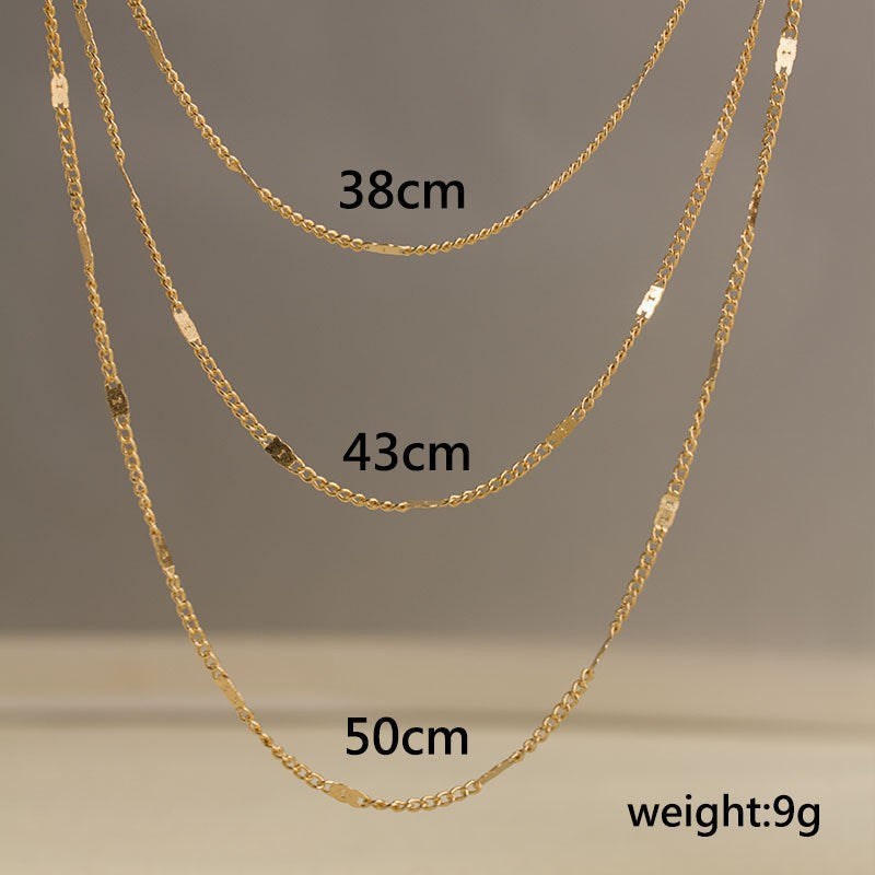 Layered Sleek Chain Necklace Kalsten