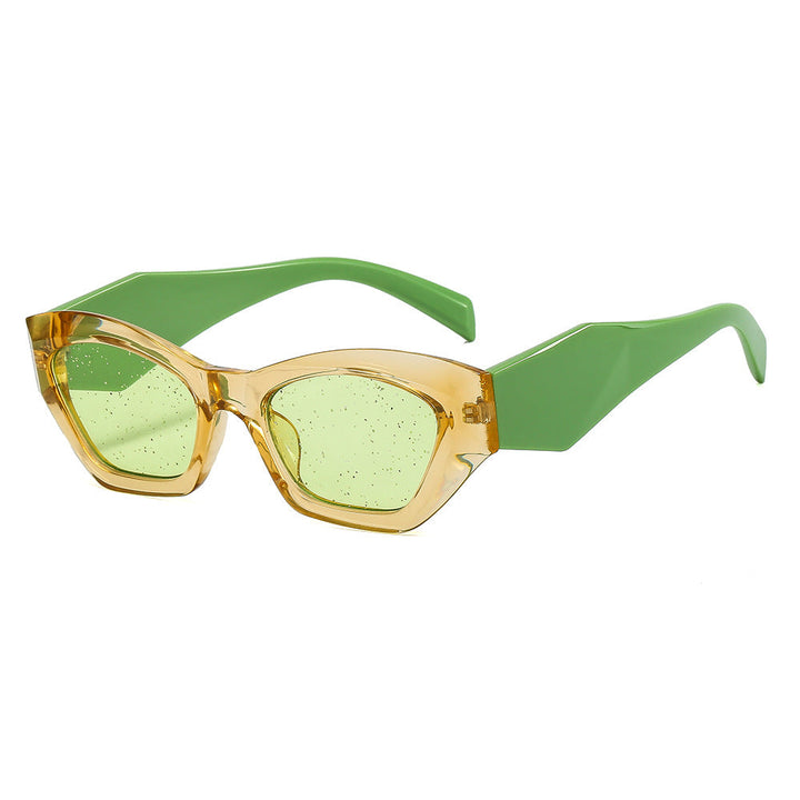 Women's geometric designer sunglasses with sparkling frame Kalsten