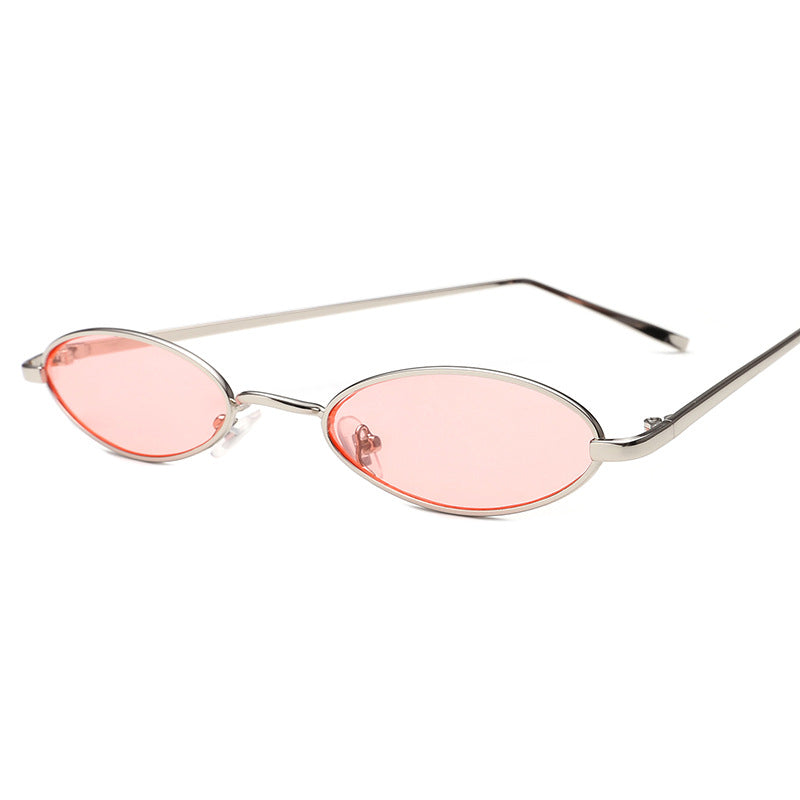 Ladies elegant sunglasses in oval metal frame Kalsten