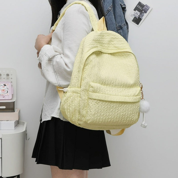 Textured Quilted Backpack