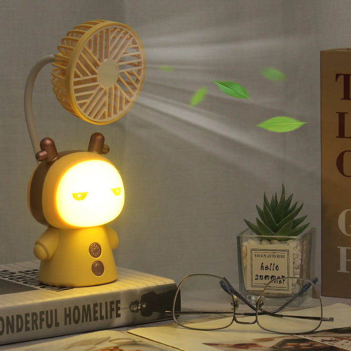 Unisex Creative Mini-Handheld Fan with Flexible Tilt Arm Kalsten