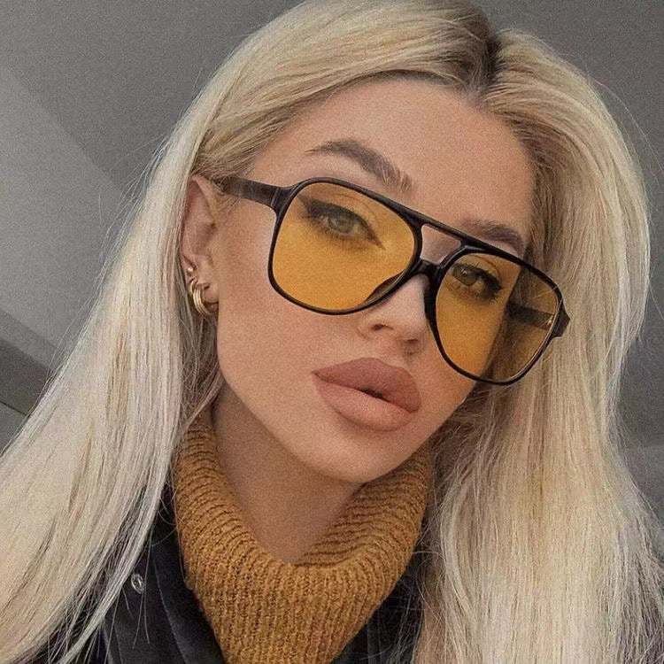 Women's fashionable oversized sunglasses with striking pattern Kalsten