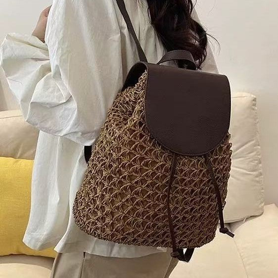 Handcrafted backpack bag made of natural material Kalsten