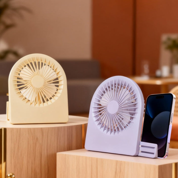 Ladies Compact Table Fan with USB Connection and Quiet Operating Modes Kalsten