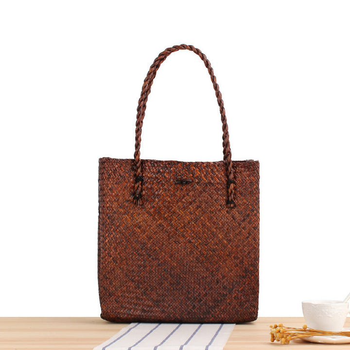 Braided Tote Bag with Two Sturdy Handles Kalsten