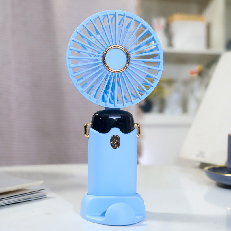 Ladies portable handheld fan with USB charging function and flexible tilt Kalsten