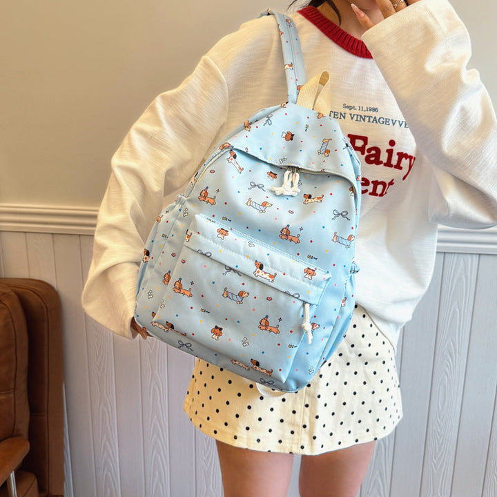 Backpack with Cheerful Dog Motif Kalsten