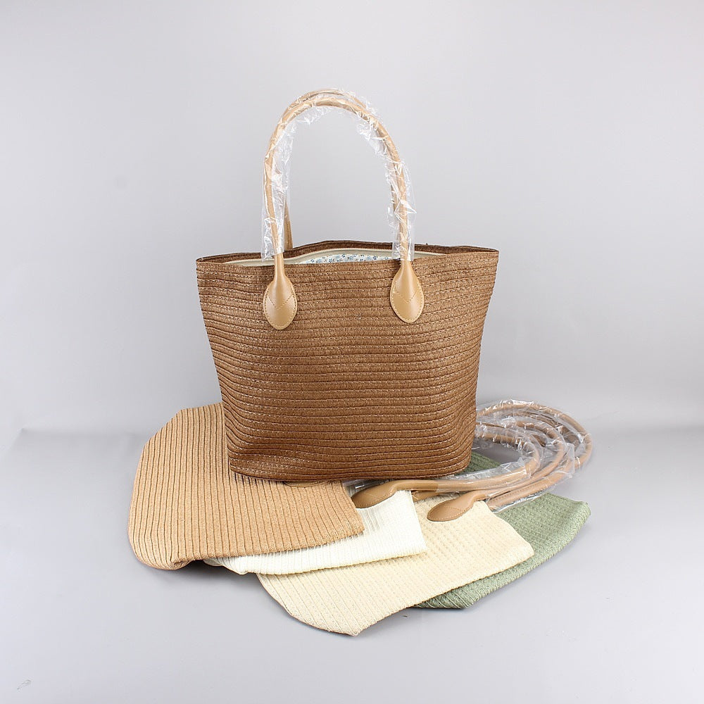 Shopping bag made of eco-friendly natural material with reinforced carrying handles Kalsten