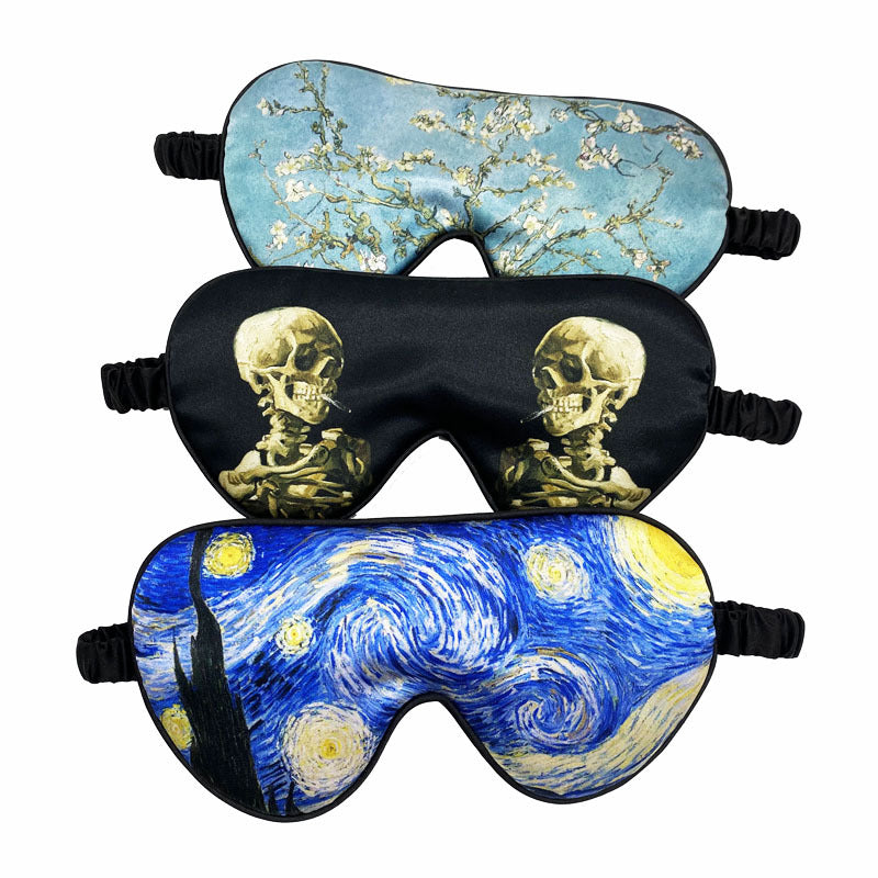 Unisex soft ergonomic sleep mask with contoured eye area and adjustable elastic band Kalsten