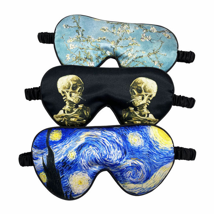 Unisex soft ergonomic sleep mask with contoured eye area and adjustable elastic band Kalsten