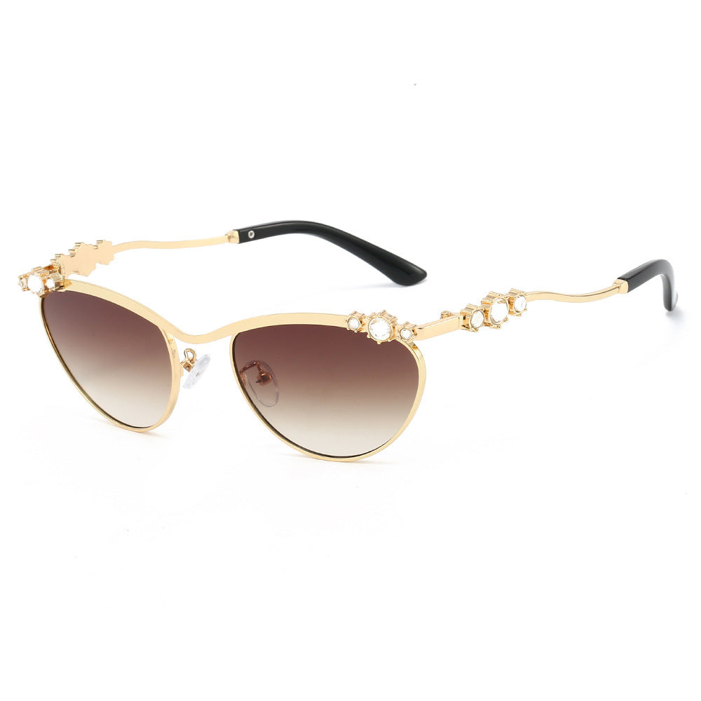 Women's Cat-Eye Sunglasses with Sparkling Stone Accents Kalsten