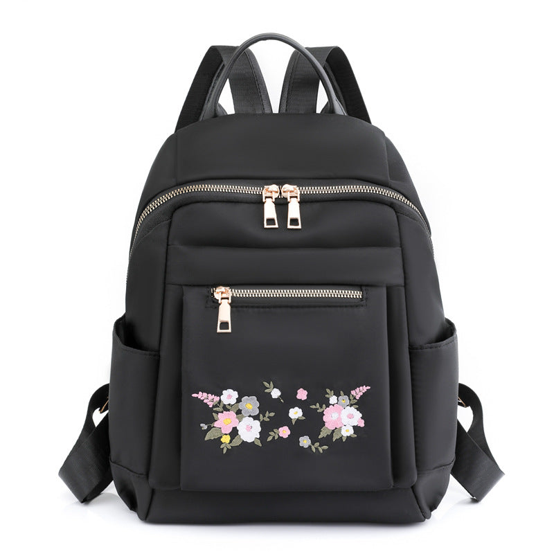 Floral Embroidered Backpack Kalsten