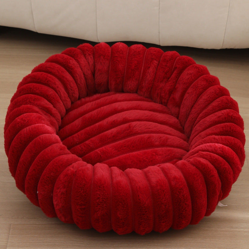 Women Round Cuddle Bed with High Edges Kalsten