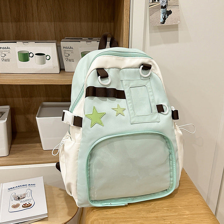 Cute Detailed Pocket School Backpack