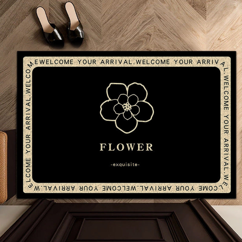 Elegant Floral Welcome Mat Kalsten