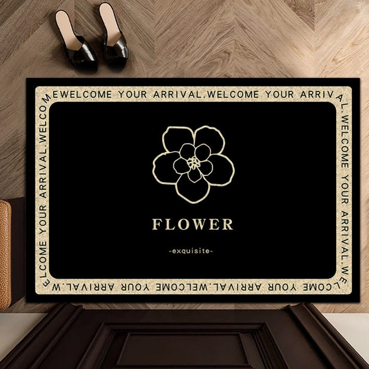 Elegant Floral Welcome Mat Kalsten