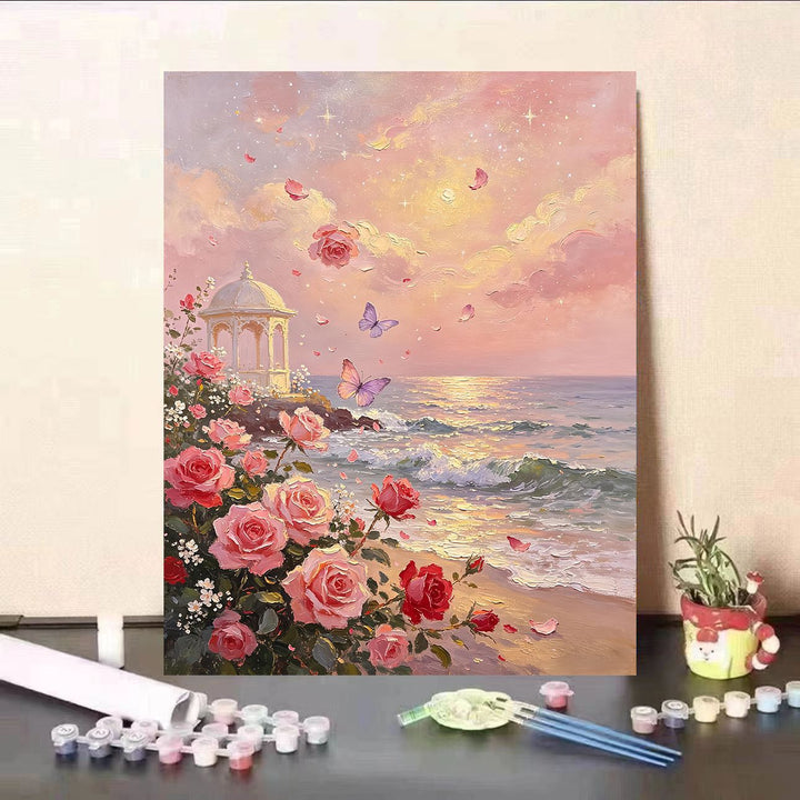 DIY Floral Landscape Paint by Numbers Kit Kalsten