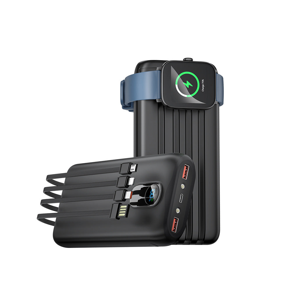 Portable power bank with fast inductive charging and multiple USB ports Kalsten