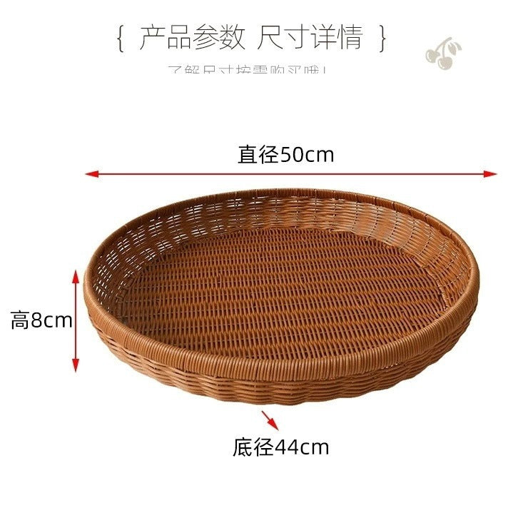 Unisex Round Rattan Basket Kalsten
